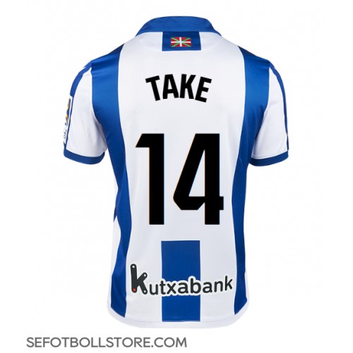 Real Sociedad Takefusa Kubo #14 Replika Hemmatröja 2024-25 Kortärmad